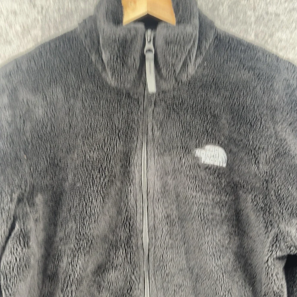 The North Face Osito Jacket Womens Medium Black Oso Soft Fleece Full Zipper Logo - Picture 2 of 13